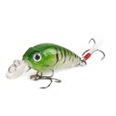 Wobler crankbait 4,5 εκ 3,5 γρ με 3D μάτια και δύο τριπλά αγκίστρια Στερεό πλαστικό σώμα με πτερύγιο Για λαβράκια, πέστροφες 17