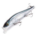 Wobler minnow 11,5 cm 14 g plovoucă cu ochi 3D și trei cârlige triplu Corp din plastic cu paletă Pentru știucă, șalău și biban 1