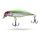 Wobler minnow afundante 5,2 cm 4,5 g Pequeno jerkbait com sistema de deslocação de peso e olhos 3D Dois anzóis triplos Para a pesca 12