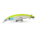 Wobler minnow flottant 11 cm 14 g Appât artificiel dur avec grelot et yeux 3D Deux hameçons triples Pour la pêche des poissons prédateurs 8
