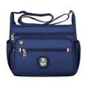 Wodoodporna męska torba na ramię 20×24×9,5 cm Mała torba typu crossbody do pracy Torba typu Oxford wykonana z nylonu i poliestru Lekka torba z wieloma kieszeniami 6