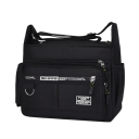 Wodoodporna męska torba typu crossbody 25×25,7×13,3 cm Mała torba na ramię do pracy Torba robocza Oxford wykonana z nylonu i poliestru z wieloma kieszeniami 5