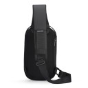 Wodoodporna torba na ramię z nylonu 28×16×10 cm Twarda torba z portem USB Praktyczna sportowa torba na ramię 3