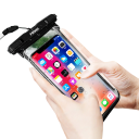 Wodoodporne przezroczyste etui na telefon komórkowy Podwodna torba pływacka Uszczelniona torba Obsługiwane z boku Ultralekka smycz HD pokrowiec 3