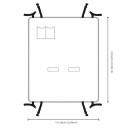 Wodoodporny pokrowiec na siedzenie samochodowe dla psów 137 cm x 147 cm Ochronny pokrowiec na siedzenie z pasami i uniwersalnym rozmiarem dla psów i kotów 3