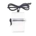 Wodoodporny przezroczysty pojemnik na karty fotograficzne 12 x 9,5 x 3,7 cm plastikowy z linką do ochrony i przenoszenia kart 6