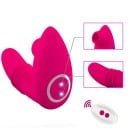 Womanizer met penisvormige vibrator, lengte 10,7 cm, 10 vibratiestanden, siliconen, magnetische USB-oplader, afstandsbediening, waterdicht 8