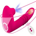 Womanizér s vibrátorem ve tvaru penisu, délka 10,7 cm, 10 vibračních režimů, silikonový, magnetické USB nabíjení, dálkové ovládání, voděodolný, diskrétní balení 1