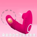 Womanizér s vibrátorem ve tvaru penisu, délka 10,7 cm, 10 vibračních režimů, silikonový, magnetické USB nabíjení, dálkové ovládání, voděodolný, diskrétní balení 2