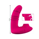 Womanizér s vibrátorem ve tvaru penisu, délka 10,7 cm, 10 vibračních režimů, silikonový, magnetické USB nabíjení, dálkové ovládání, voděodolný, diskrétní balení 3