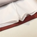 Women's A-line Mini Skirt with Pleats at the Front Folded Front Panel Zip at the Back Polyester Fabric for Everyday Wear 9