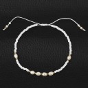 Women's Adjustable Bracelet with Pearls 3