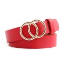 Women's Belt with Double Round Buckle 16