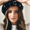 Women's Beret Hat with Rings J1663 5