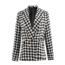 Women's Black and White Coat 1