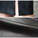 Women's Black Faux Leather Skirt 6