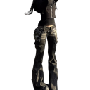 Women's Black Jeans Flared Trousers Pockets Cotton Polyester Comfortable Modern Trousers Flared Elegant Casual Style 3