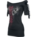 Women's Black Top with Cut-Outs 4