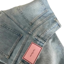 Women's Blue Jeans Cotton Spandex Polyester Pockets Classic Fit Elastic Comfortable Trousers for Everyday Wear 2