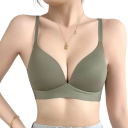 Women's Bra with Moulded Cups and Thin Straps Nylon Elastane Wireless for Everyday Wear 6