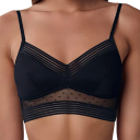 Women's Bra with Thin Straps and Mesh Panels 4