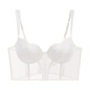 Women's Bra with Transparent Mesh Design and Extended Cut Polyester Nylon Lightweight Lingerie for Everyday Wear 2