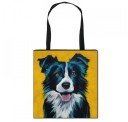 Women's Canvas Bag with Dog Print 11
