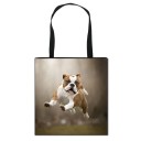 Women's Canvas Bag with Dog Print 18