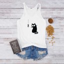Women's Cat Print Vest 10