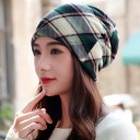 Women's Checked Cap J495 1