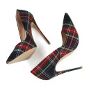 Women's Checked Court Shoes J1097 9