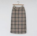 Women's Checked Skirt G44 3
