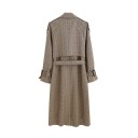 Women's Checked Trench Coat 3