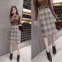 Women's Checkered Pencil Skirt 5
