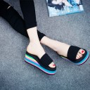 Women's Colourful Platform Slippers 6