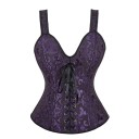 Women's Corset Solid Colour O-Neck Straps Bow in the Neck Signs Polyester Spandex Elegant Lingerie 4