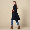 Women's Dark Blue Coat P2007 4