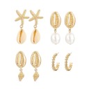 Women's Earrings 4 Pairs J178 3