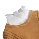 Women's Fake Collar Stand-Up Ruffled Collar Removable Decorative Collar Elegant Ladies' Collar for Sweater Blouse Dress 2