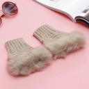 Women's Fingerless Wool Gloves J1691 5