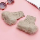 Women's Fingerless Wool Gloves J1691 6