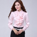 Women's Fitted Blouse with Ruffles 3