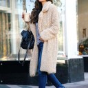 Women's Furry Coat P1397 13