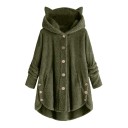 Women's Furry Hoodie with Ears 11