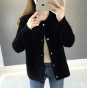 Women's Fuzzy Cardigan with Buttons G430 6