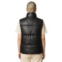 Women's Gilet with High Collar and Snap Fastening Along the Length with Vertical Pockets on the Sides and Horizontal Stitching 3