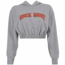 Women's Grey Short Hoodie 1
