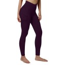 Women's High-Waisted Compression Leggings with Pocket Elastic Sports Leggings for Yoga and Exercise Shaping Trousers for Women 7