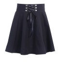 Women's High-Waisted Skirt with Lacing 1