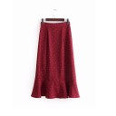 Women's High-Waisted Skirt with Ruffle G29 3